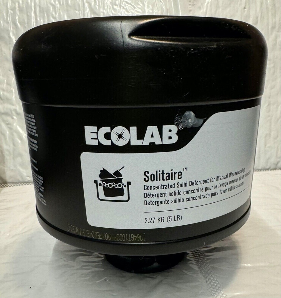 Ecolab Solitaire Concentrated Solid Detergent 5lbs manual ware washing