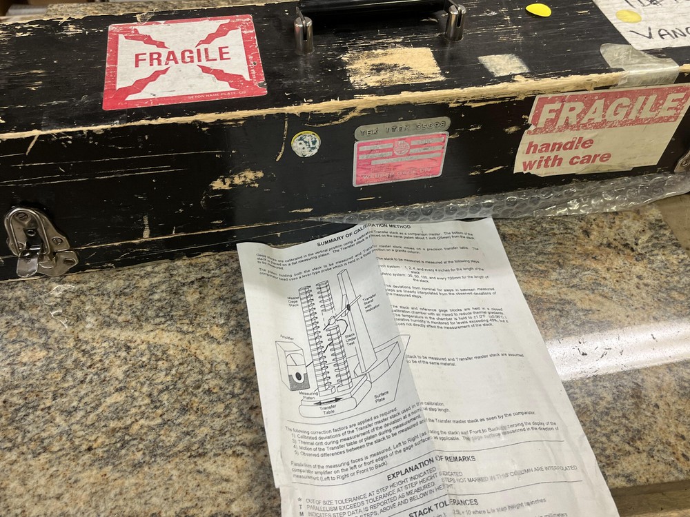 5GG Starrett Webber RBC-26 26" Standard Reference Bar with Channel