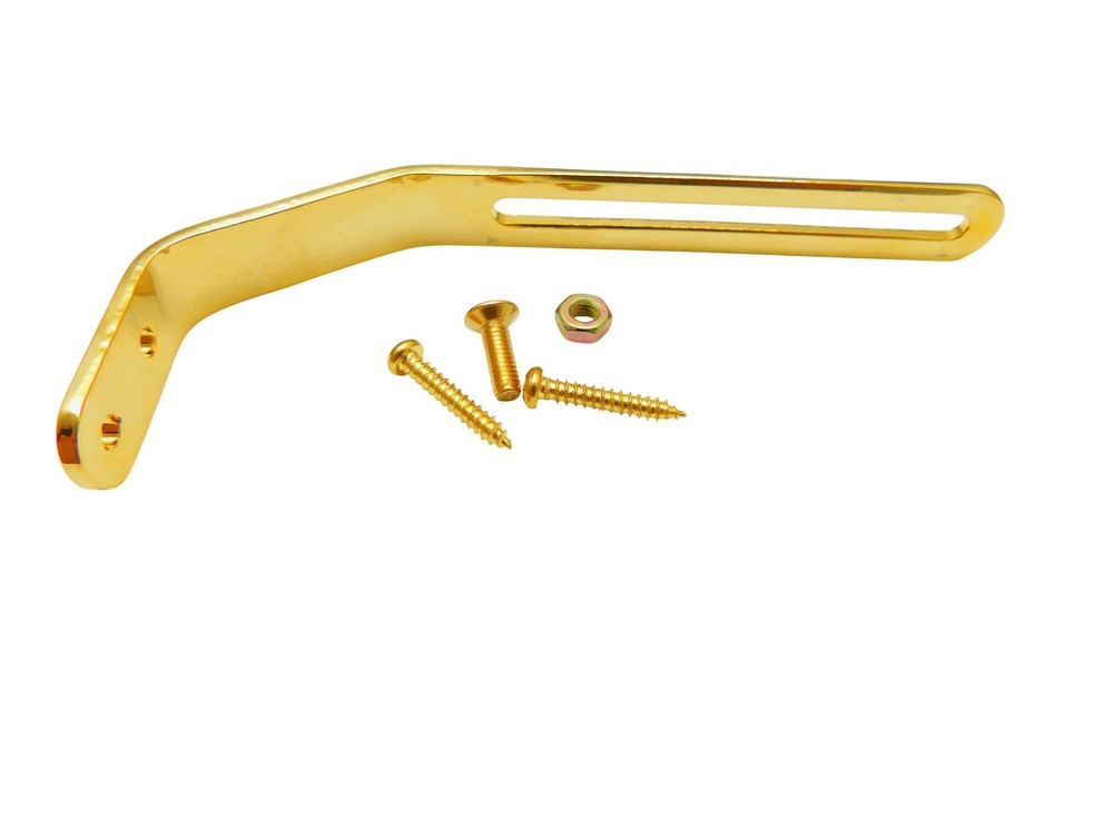 Gold Pickguard Bracket for Thick Archtop Guitars