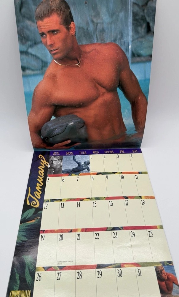 Vintage Chippendales 1992 Calendar Male Models