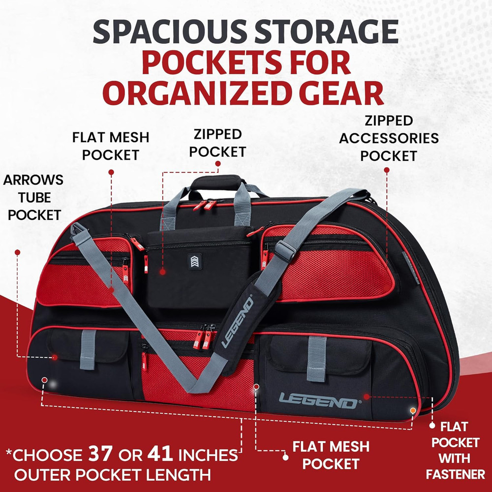 Apollo Soft Bow Case - Lightweight Compound Bow Bag with Storage & Foam Padding