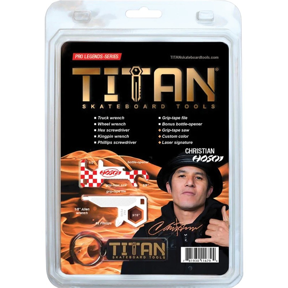 Titan  Skateboard Tools Pro Legends Series Multi-Purpose Skate Tool