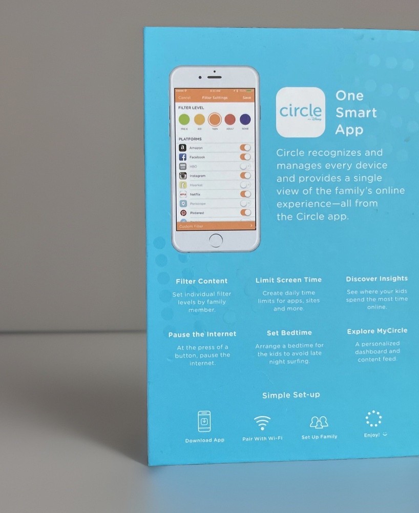 Circle with Disney Smart Internet Filter & Parental Control Hardware version 1