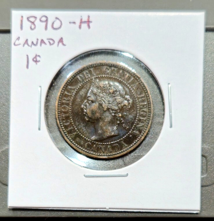 1890-H Canada Large Cent - Higher Grade - Some Light Scratches