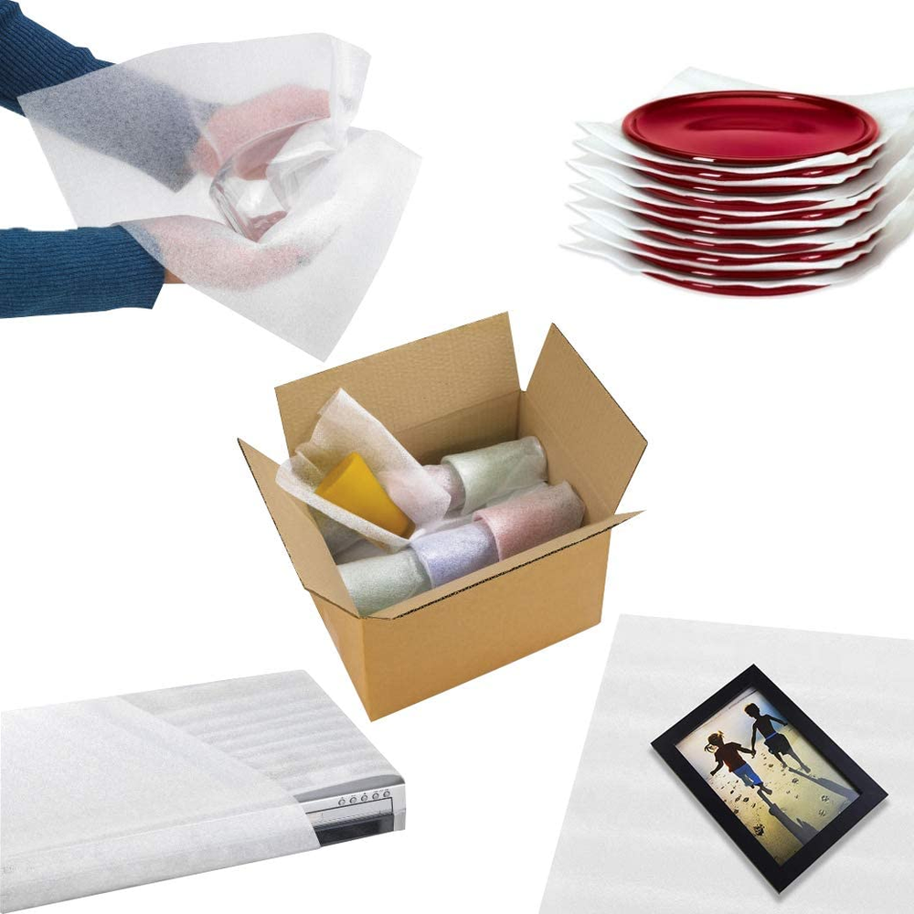 100 Pack Premium Cushioning Foam Sheets Packaging Material