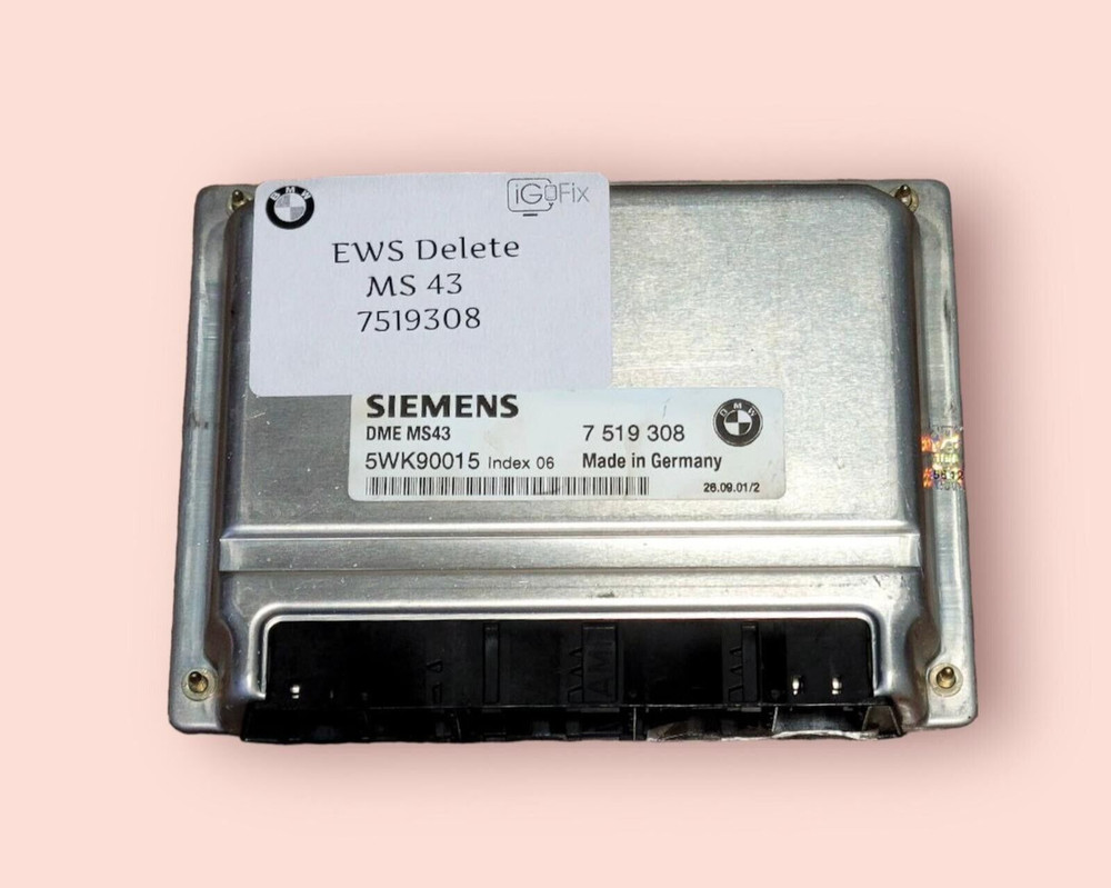 BMW MS43 SIEMENS DME E46 E39 E53 EWS DELETE PLUG  & PLAY WHOLE UNIT