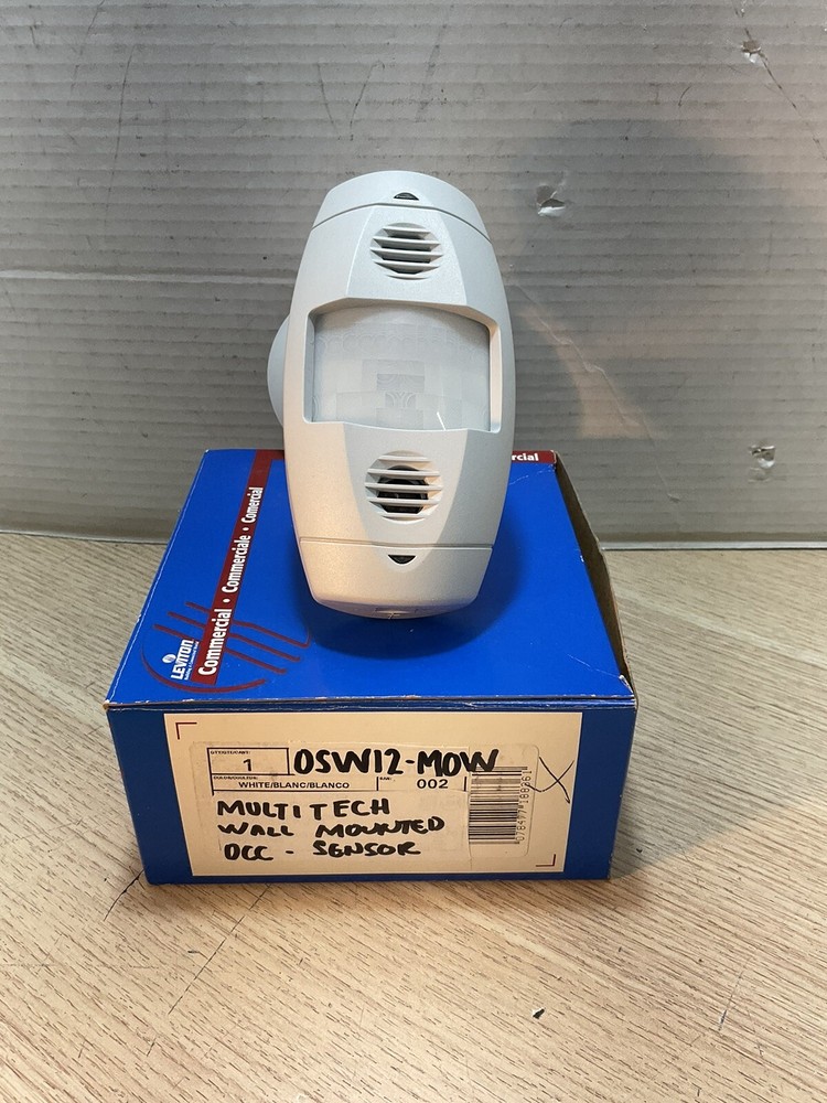 Leviton Multi Technology Occupancy Sensor Cat #OSW12-M0W Wall Mount White/GAR182