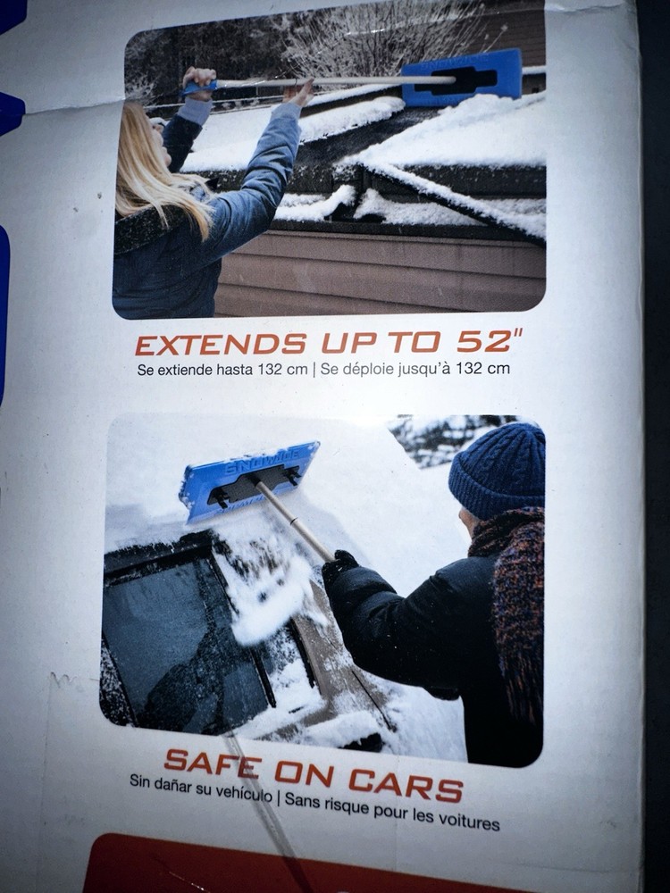 SnowJoe 2-In-1 Ice Scraper And Snow Broom