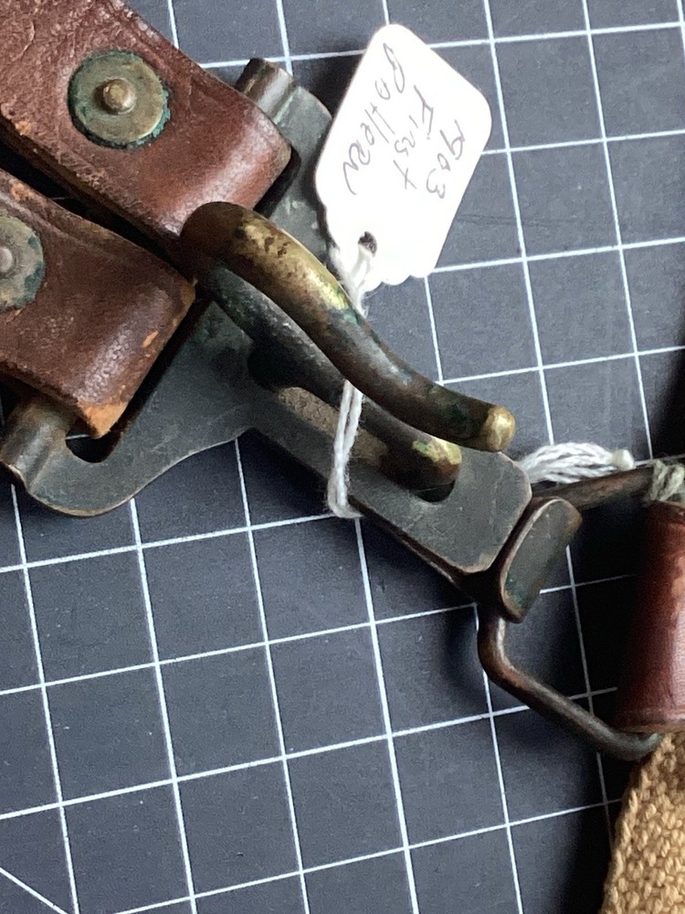 1903 First Pattern Eagle Snap Cartridge Belt With Saber Chape / Ria hanger.