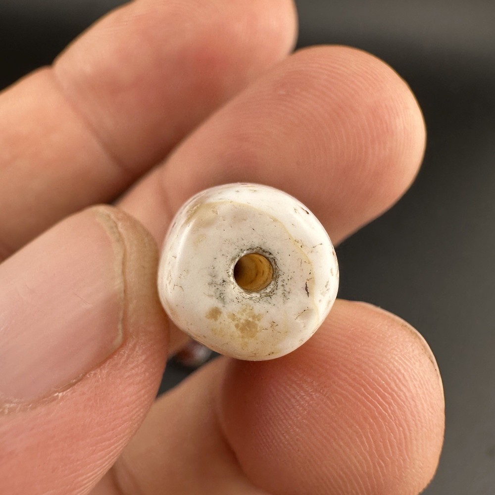 Rare Vintage Natural Pattern Suleimani Agate Beads Amulet