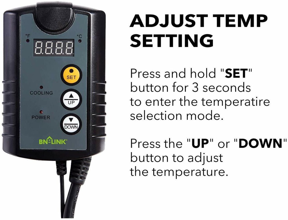 BN-Link Digital Cooling Temperature Controller Thermostat refrigerator ice box