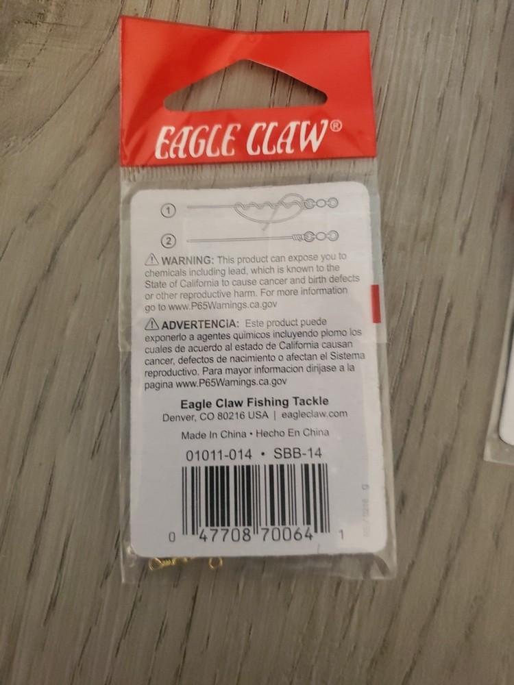 Eagle Claw Barrel Swivel Size 14