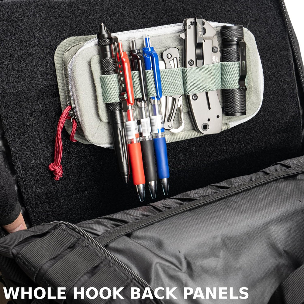 Modular Kit Organizer Panel for Tools & Pens, EDC Hook and Loop Attachment for M