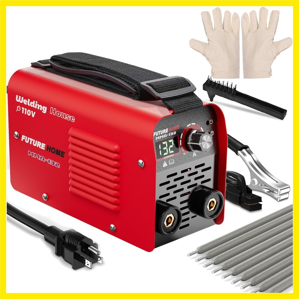 110V Portable Arc Welder - IGBT Welding Machine with Smart Digital Control, A...