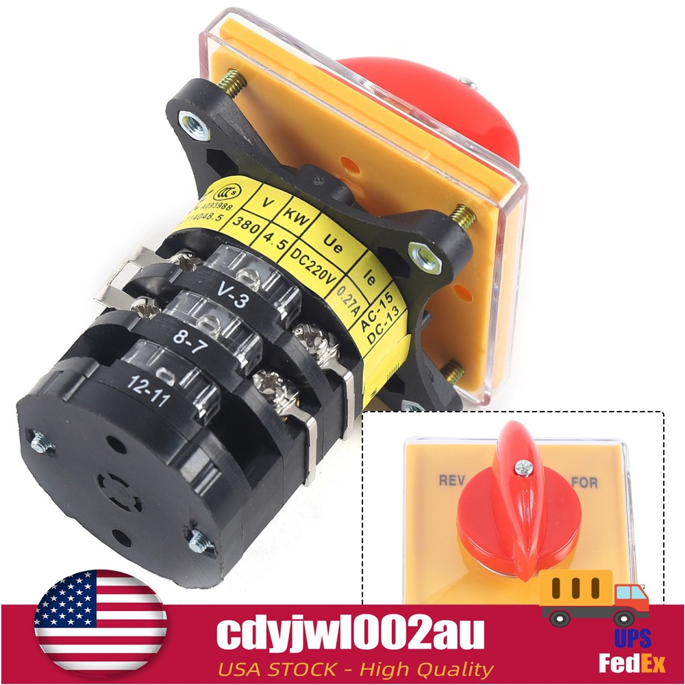 Three-stage Switch Forward Reverse 3 Phase Motor Milling Switch High-quality