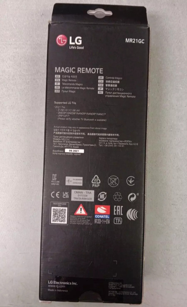LG TV Magic Remote Control MR21GC