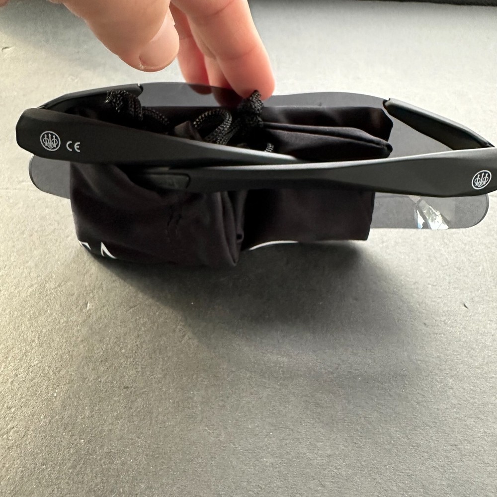 Beretta Challenge Black Glasses with Polycarbonate (Open Box)