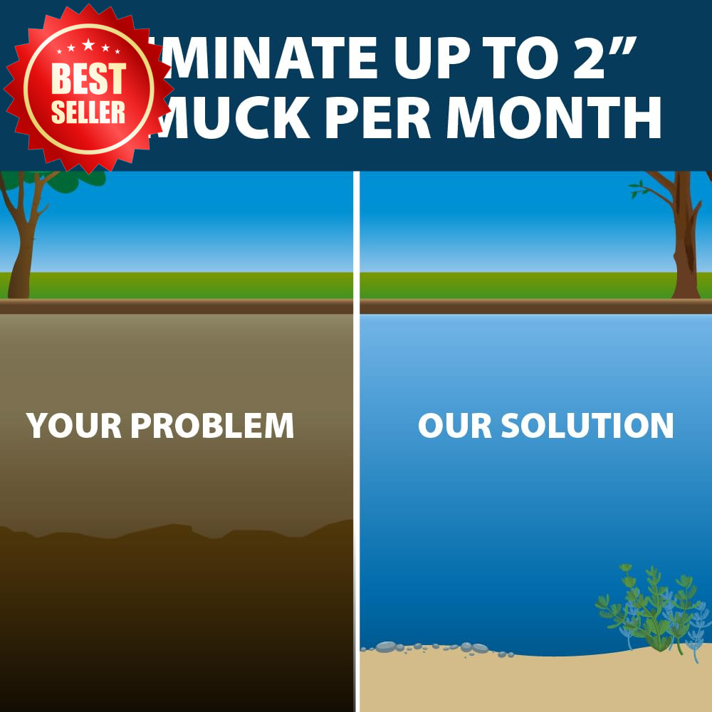 Muckaway Pond Lake Bacteria Sludge Odor Solution Enzyme Tablets US