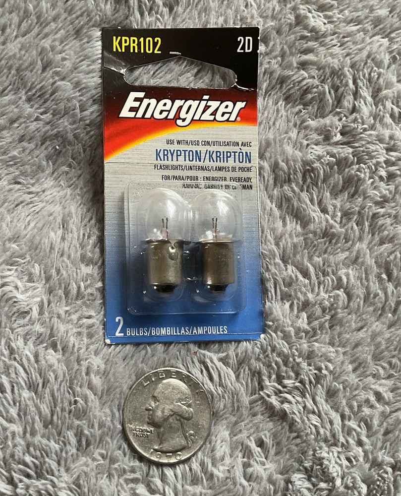 NEW 2 Pack Energizer KPR102 2D Krypton Flashlight Bulbs