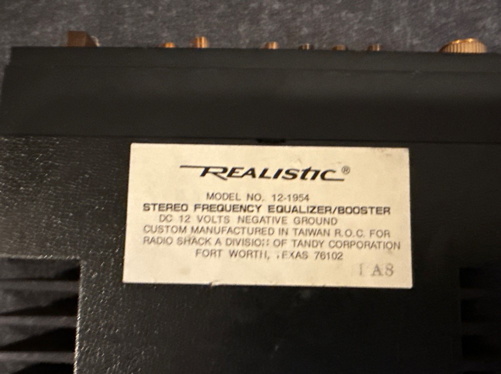 Realistic 12-1954 Autosound Frequency Equalizer Booster! ~ Works Great! ~ LQQK