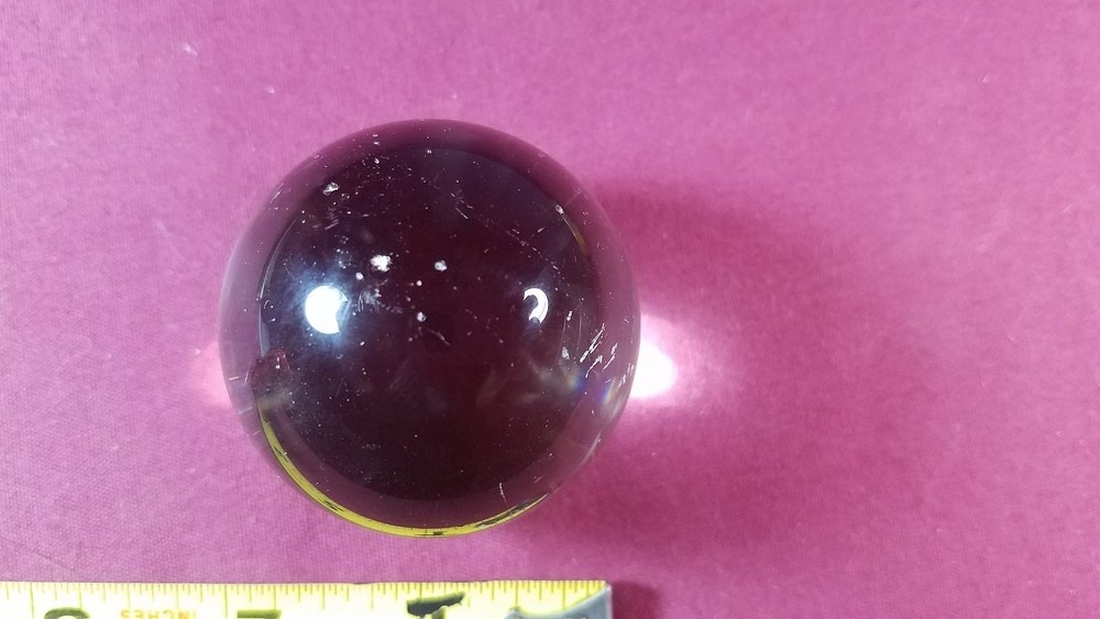 Clear Crystal Ball Sphere 2" with stand