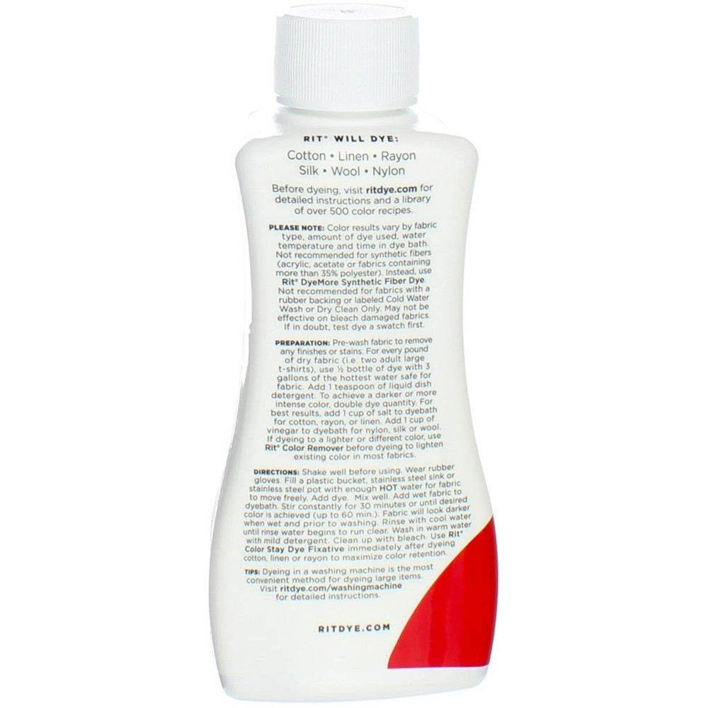 5 Pack Rit All-Purpose Liquid Dye, Scarlet, 8 fl oz