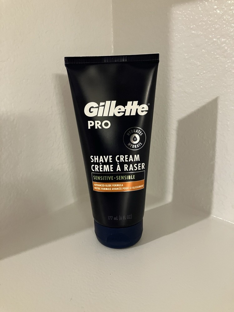 Gillette Pro Hydrates Sensitive Shave Cream Advanced Glide Formula 6oz