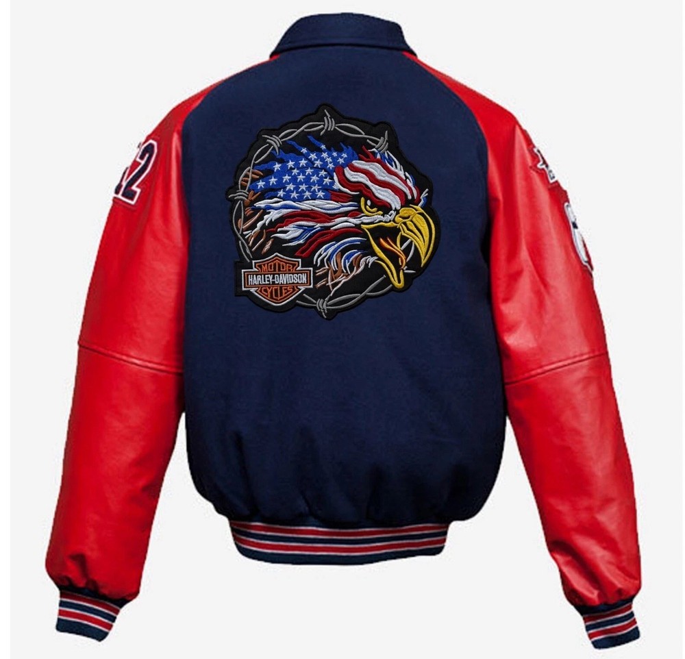Harley - Davidson Eagle Large Patch - Motorcycle Jacket Embroidered Patch