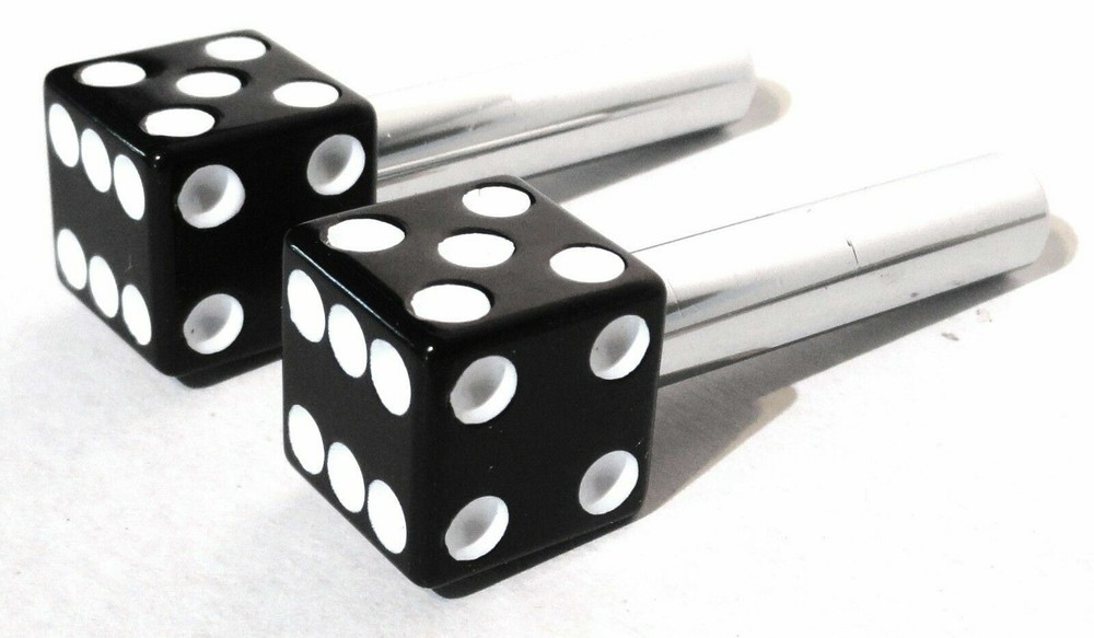 Door Lock Knobs Black Dice Screw on Inside Threaded 10-32 Plastic UP#70042