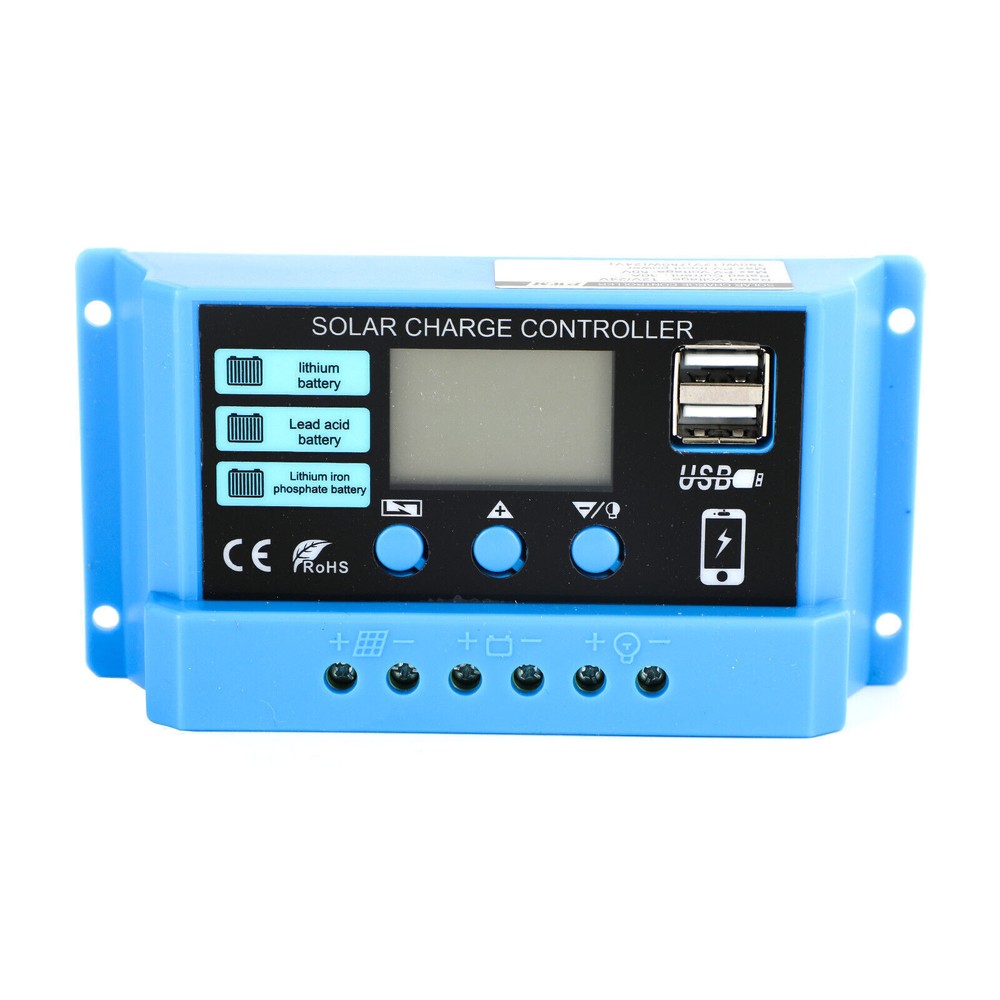20A PWM Solar Charge Controller 12V 24V Regulator For 100W 200W Solar Panel L3