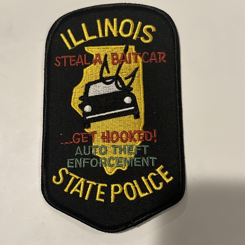 Illinois State Police Bait Car Unit Shoulder Patch ISP
