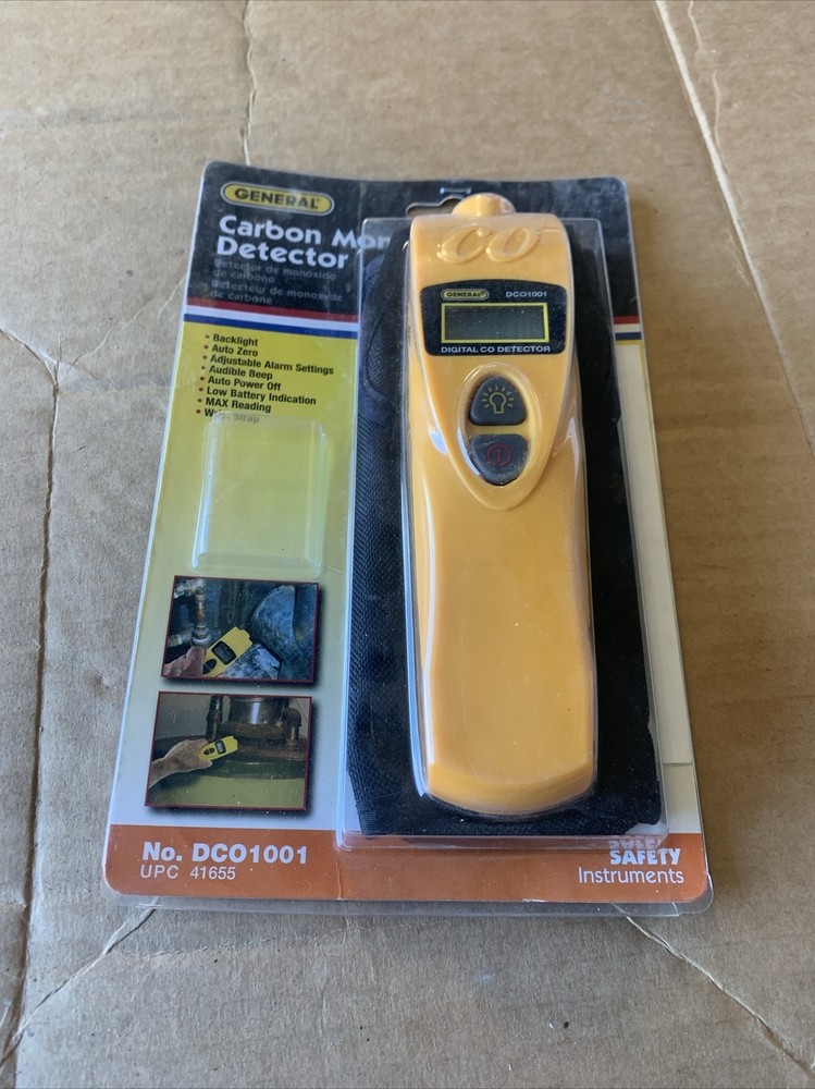Carbon Monoxide Detector Meter General Tools DCO1001 - NEW ITEM