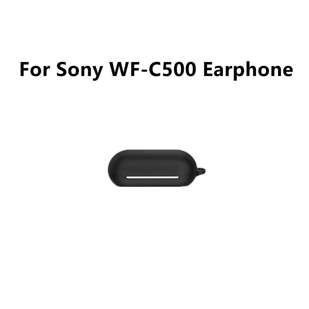 Black Silicone Protective Cover Case For Sony WF C500 Earphone Replacement