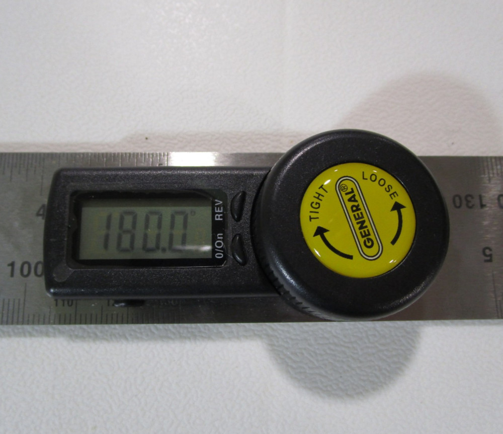 Digital Angle Finder Protractor by General Tools, 5" SS Ruler Lock Knob EX Cond