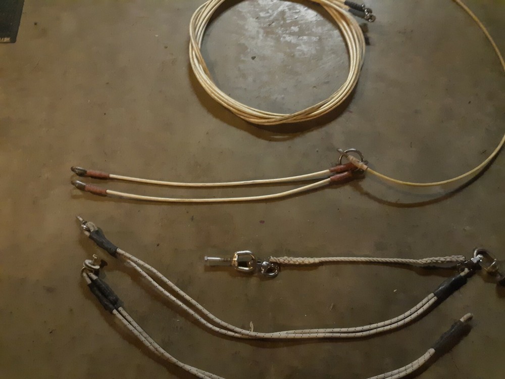 Rigging Cables Ropes Various Marine Lot