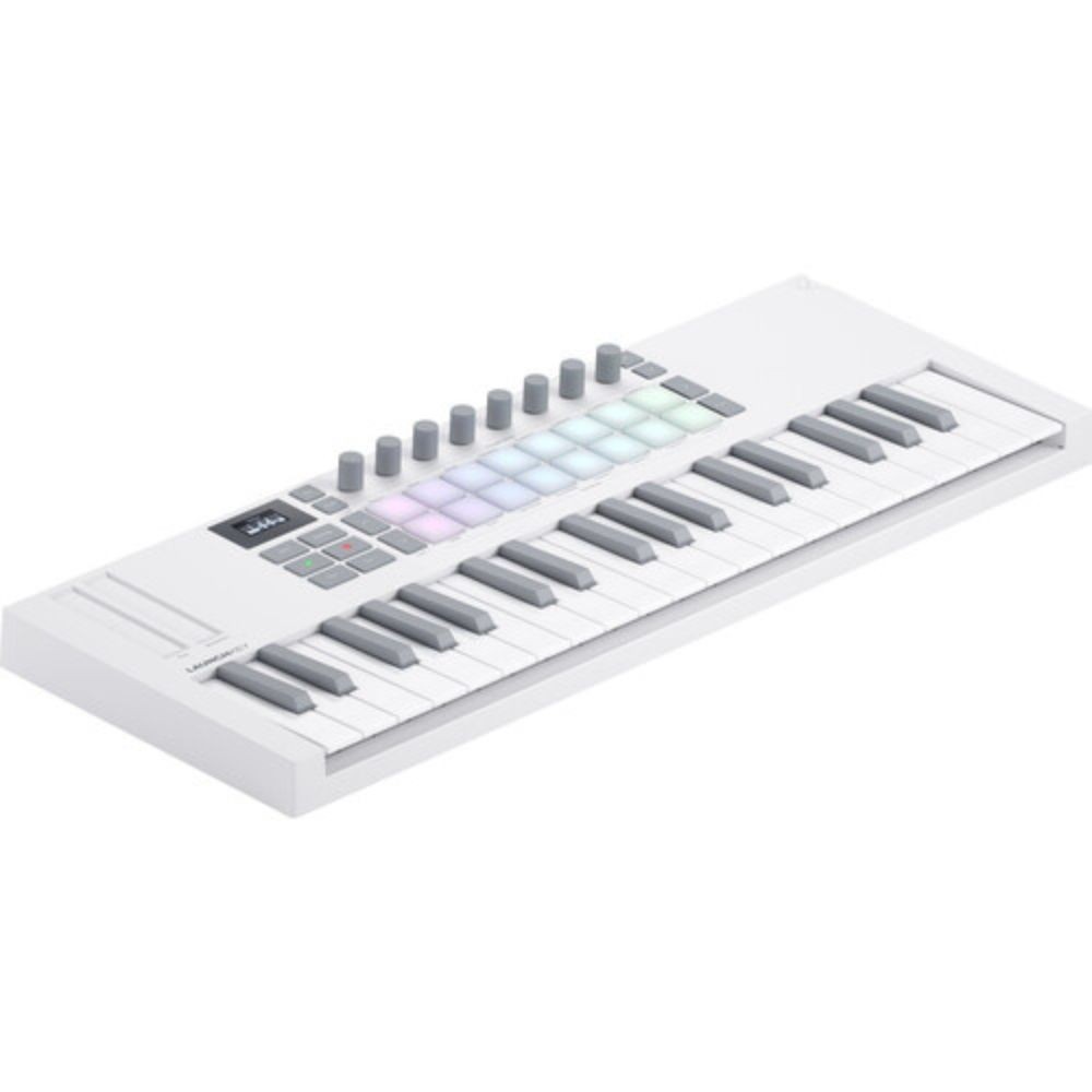 Novation Launchkey Mini 37 MK4 USB MIDI Keyboard Controller(White, 37 Mini Keys)