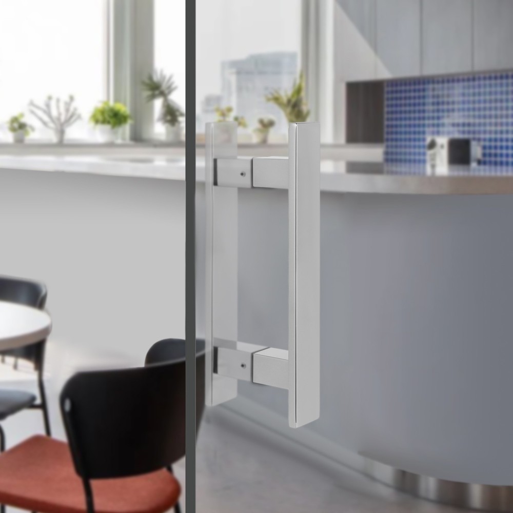 Handle Push Pull Handle H-shaped Dual Sided Handle Stainless Steel Sliding Door