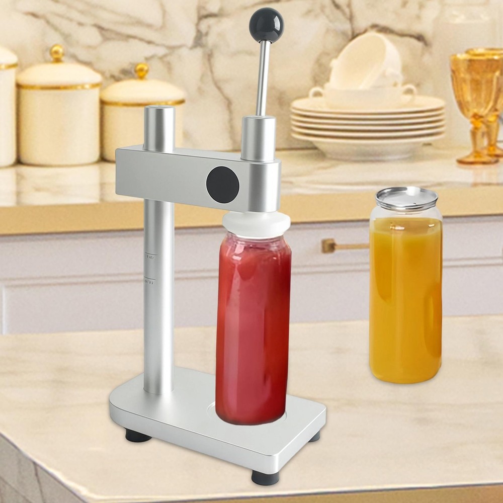 Manual Bottle Can Sealer Multipurpose Aluminum Adjustable Height Gifts for 55mm