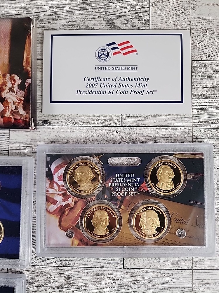 2007 US Mint Proof Set 14 Coins w/ Box & COA