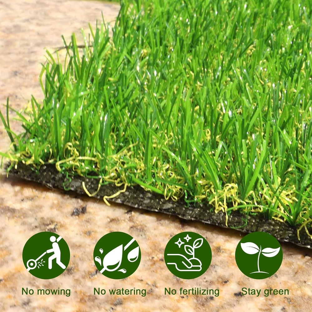 Weidear Artificial Turf Grass 4 ft x 6 ft, 4' x 6' (Rectangular), Green