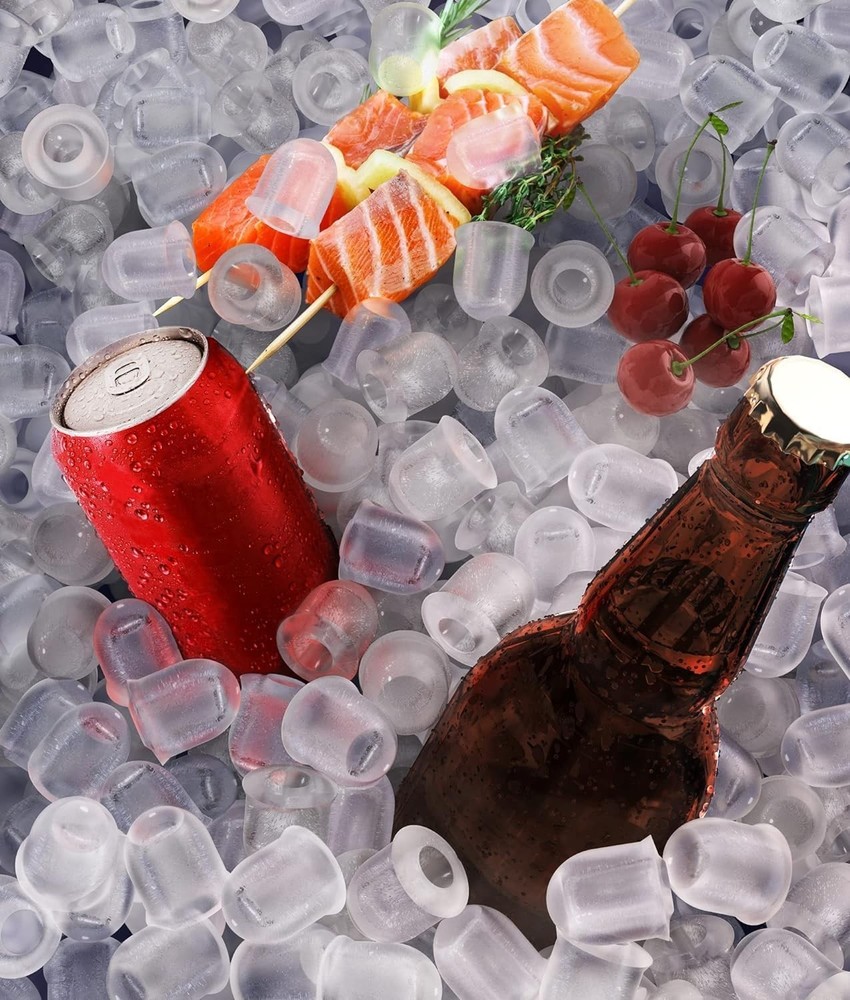 Dual Size Ice Maker - Self-Cleaning & Fast Ice Production for Refreshing Drinks