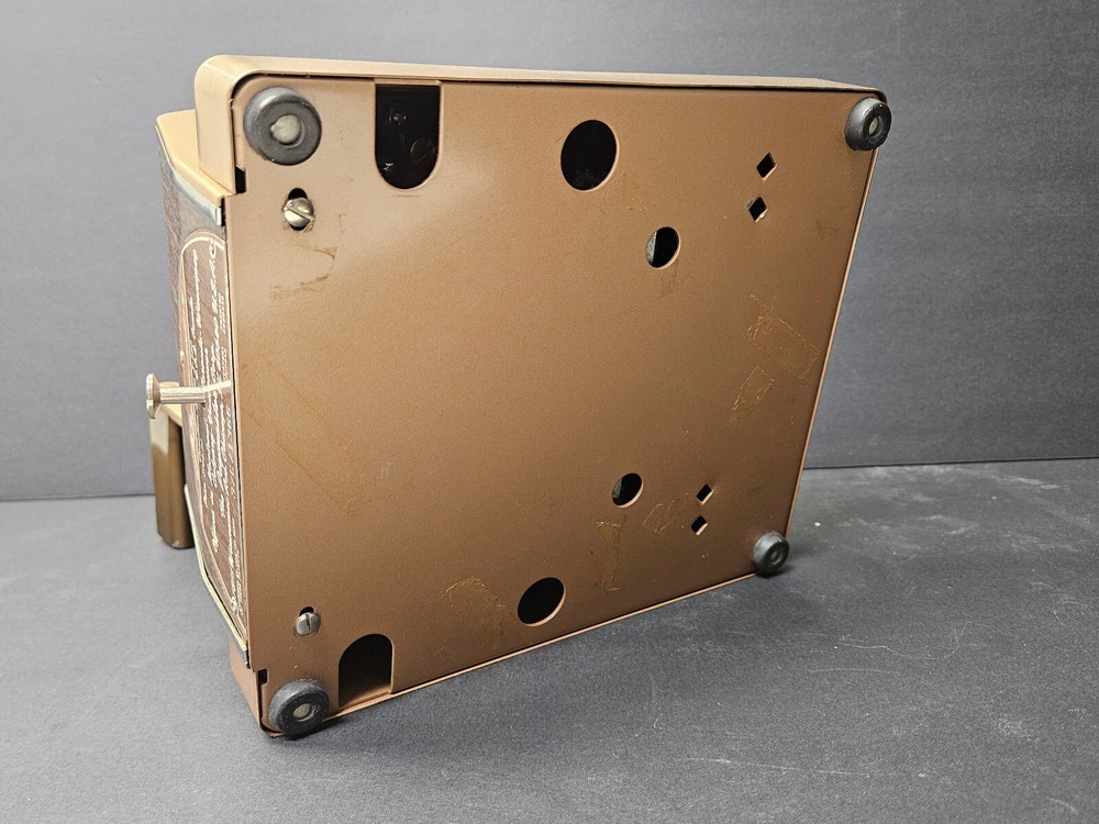 Paymaster X-550 Check Writer Machine & Key Beige Chrome