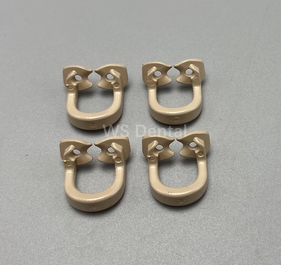 4 PCS Dental Resin Soft Clamp Universal Rubber Dam Sheet Clip For Premolar teeth