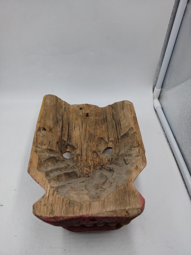 Wooden Hand Carved Giraffe Mask