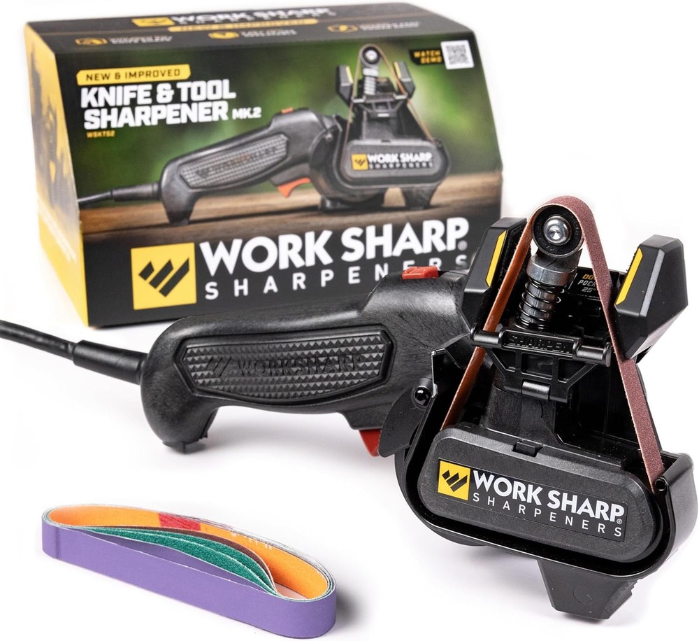 Knife and Tool Sharpener with extra replacement belts