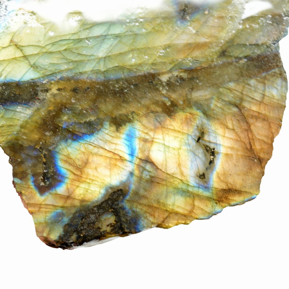 Labradorite Slab - Blue Yellow and Green Flash