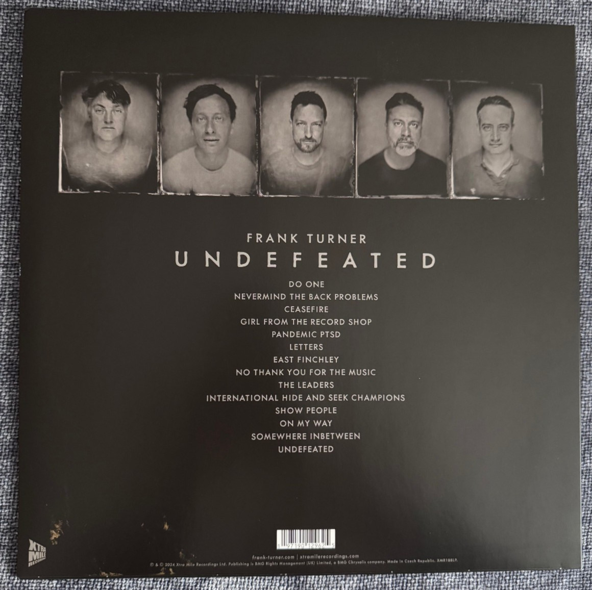 Frank Turner - Undefeated Signed Black Vinyl *SEE DESCRIPTION & Pictures*