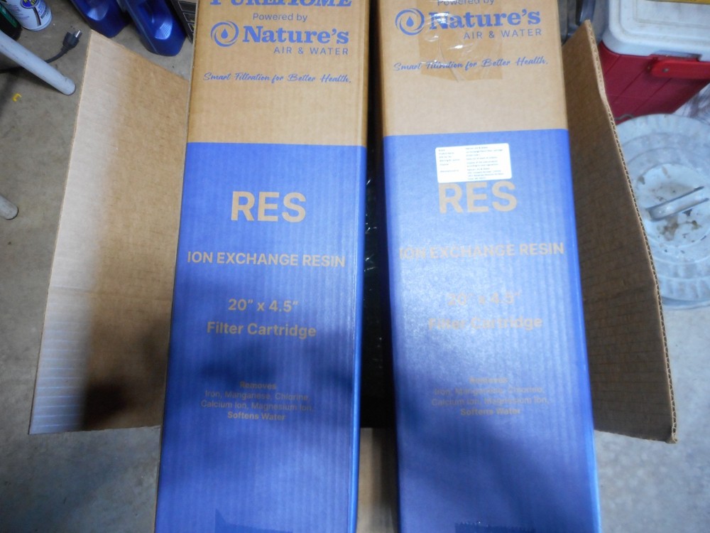 2-Pack: 4.5" x 20" Ion Exchange Resin Whole-House Filter Cartridge