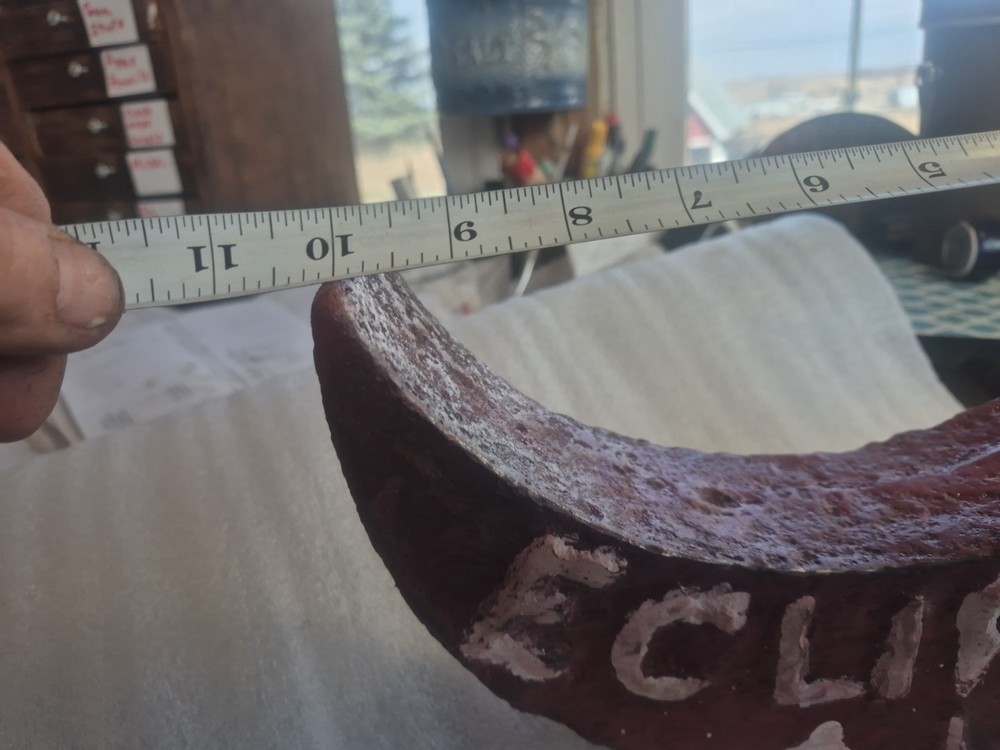 Vintage ECLIPSE A-13 Cast Iron Crescent Moon Windmill Weight