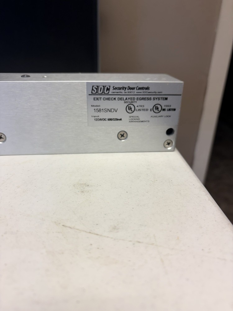 SDC Electromagnetic Lock 1581SNDV Exit Check Delayed Egress System 12V 24V